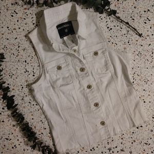 White Jean vest